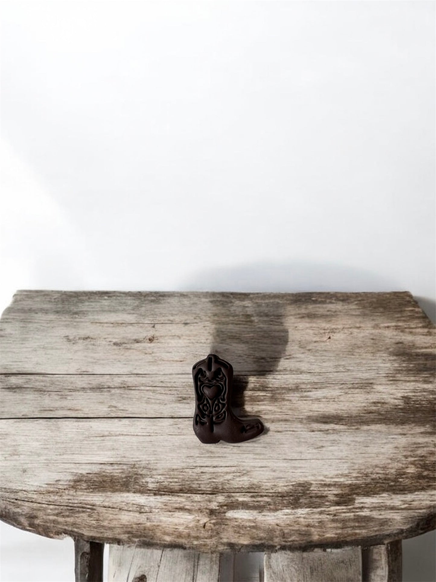 🤠🔥 Flaming Heart Cowboy Boot Clay Cutter – 3D Printed – 30mm – Western Rebel Style 🔥🤠